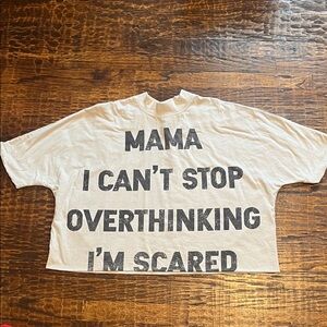 Kids White Graphic T-Shirt